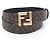 Fendi Reversible Leather Belt Brown - view 5