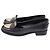 Mocassini Penny in pelle nera Yves Saint Laurent Nero - vista 4