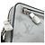 Clutch Louis Vuitton Alpha Monogram Satellite Argento Metallico - vista 4