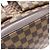 Borsa Tote Louis Vuitton Manosque Damier Marrone - vista 4