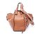 Borsa a mano in pelle Loewe Hammock Small Marrone