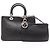 Christian Dior Borsa a mano in pelle Dior Diorissimo Nero
