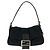 Borsa a tracolla Fendi Baguette in lana Nero