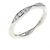 Anello Chanel Camellia Half Eternity in Platino Argento Metallico