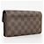 Porte Feuille Sarah Damier Long Wallet Louis Vuitton Castaño - vista 3