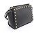 Borsa a tracolla in pelle Michael Kors SELMA SUTUDDED MEDIUM MESSENGER Nero - vista 2