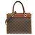 Céline Borsa a tracolla in tela rivestita Celine Marrone