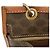 Céline Borsa a tracolla in tela rivestita Celine Marrone - vista 8