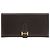 Portafoglio lungo Hermès Bearn in pelle Box Calf Marrone