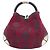 Borsa a tracolla in lana e pelle Gucci Marrone - vista 2