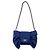 Borsa a tracolla in raso di seta Chanel Blu