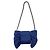 Borsa a tracolla in raso di seta Chanel Blu - vista 2