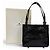 Bolsa de ombro Givenchy em couro de vaca com relevo de crocodilo Preto - vista 2