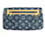 Clutch Louis Vuitton Pochette Plat Monogram Denim Blu - vista 2