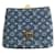 Clutch Louis Vuitton Pochette Plat Monogram Denim Blu - vista 3