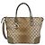 Bolsa de ombro Gucci GG Canvas e couro Marrom Bege