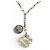 Collana con pendente Clover Chanel Argento Metallico