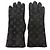 Louis Vuitton Gon Sherling Darling Monogram Shearling-Handschuhe Schwarz - Ansicht 2