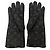 Louis Vuitton Gon Sherling Darling Monogram Shearling-Handschuhe Schwarz - Ansicht 3