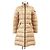 Abrigo de nailon y plumón Moncler MOKA Beige Camello