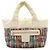Borsa Tote Chanel Coco Cocoon in nylon e pelle Bianco