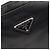 Sac à bandoulière en nylon et cuir Saffiano avec logo Triangle Prada Noir - vue 5