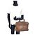 Valigetta 2 way in pelle COACH Hamilton Marrone - vista 7