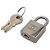 Chanel Cadenas Metal Padlock Argento Metallico