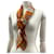 Hermès Sciarpa in seta Hermes Carre90 Double Face Arancione - vista 3