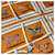 Hermès Sciarpa in seta Hermes Carre90 Double Face Arancione - vista 4