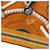 Hermès Sciarpa in seta Hermes Carre90 Double Face Arancione - vista 5