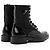 Stivaletti con lacci in pelle e nylon Prada Monolith Nero - vista 3