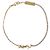 Saint Laurent Bracciale Cassandra con catena e charm in strass D'oro Metallico