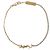 Saint Laurent Bracciale Cassandra con catena e charm in strass D'oro Metallico - vista 2