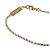 Saint Laurent Bracciale Cassandra con catena e charm in strass D'oro Metallico - vista 6