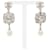 Orecchini Chanel Coco Mark Pearl Argento Metallico  - vista 1