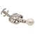 Orecchini Chanel Coco Mark Pearl Argento Metallico  - vista 4