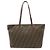 Fendi Zucca Canvas Tote Bag Metallisch Bronze