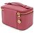 Vanity Beauty case in pelle caviar Chanel Rosa - vista 2