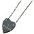 Collana Cuore Gucci Trademark in Argento 925 Metallico