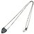 Collana Cuore Gucci Trademark in Argento 925 Metallico - vista 2