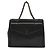 Chanel Leder-Tote-Bag Schwarz