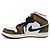 Autre Marque Sneakers Nike Air Jordan 1 Mid Nero Bianco Giallo - vista 2