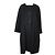 Balenciaga No Collar Long Coat Black