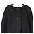 Balenciaga No Collar Long Coat Black - view 2