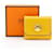 Hermès Astuccio Post-it Hermes in pelle Porta note adesive Giallo  - vista 9