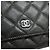 Chanel Timeless Classic Caviarskin Chain Wallet Nero Bordò - vista 4