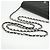 Chanel Timeless Classic Caviarskin Chain Wallet Nero Bordò - vista 5