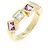 Autre Marque Luviada Au750 Topas-Quarz-Ring Golden