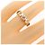 Autre Marque Luviada Au750 Topas-Quarz-Ring Golden - Ansicht 5